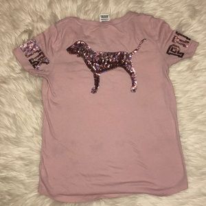 pink victoria secret t shirt